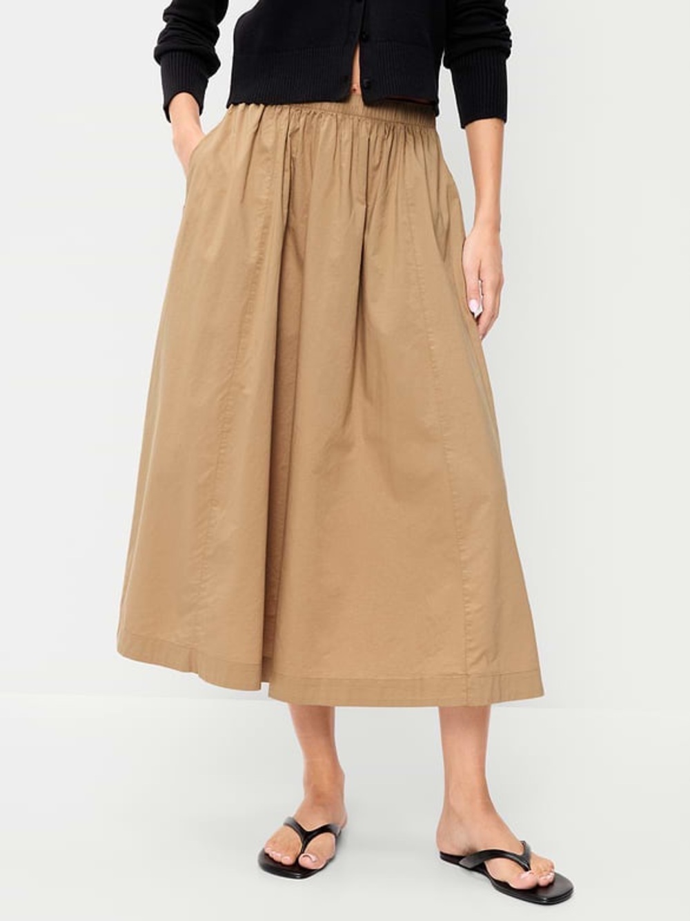Nwt old navy Poplin Midi Skirt